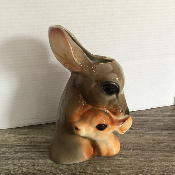 Vtg Royal Copley Doe and Fawn - Picture 8 of 12